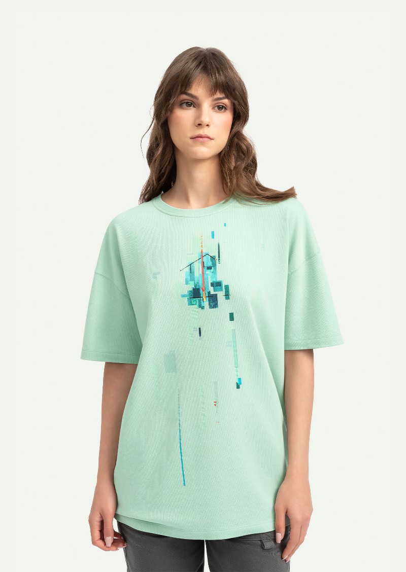 KAFT Mint Unisex Relax Creative Tshirt Ev - 5